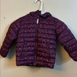 Kids Purple Puffer Jacket